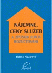 kniha Nájemné, ceny služeb a způsob jejich rozúčtování, BOVA POLYGON 2007