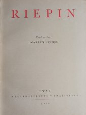 kniha Riepin, Tvar - Výtvarné nakladatel'stvo Bratislava 1950
