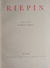 kniha Riepin, Tvar - Výtvarné nakladatel'stvo Bratislava 1950