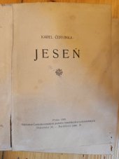 kniha Jeseň, Českomoravské podniky tiskařské a vydavatelské 1920