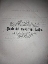 kniha Poutnická modlitební kniha, Neznámý 1860