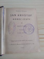 kniha Jan Kryštof IX, - Hořící keř - konec cesty., B. Kočí 1922