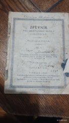 kniha Zpěvník pro měšťanské školy chlapecké. Díl II, Ústř. nákladatelství a knihkupectví učitelstva českoslovanského 1929