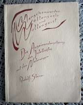 kniha Die Auseinanderetzung des Intellektes mit dem Naturwissen, Philosophisch Anthroposophischer Verlag am Goetheanum Dornach 1940