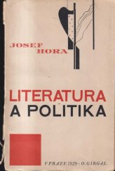 kniha Literatura a politika, Otto Girgal 1929
