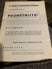 kniha Prumětnictví pro školy průmyslové a odborné směru stavebního , Ústav pro učebné pomůcky odborných a průmyslových škol 1940
