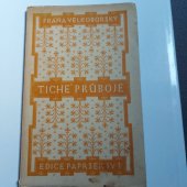 kniha Tiché průboje básně tří let, Vlastimil Vokolek 1925