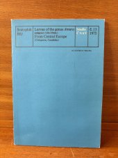 kniha Larvae of the genus Amara (subgenus Celia Zimm.) from Central Europe [Coleoptera, Carabidae], Academia 1975