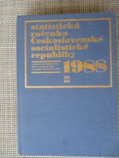 kniha Statistická ročenka Československé socialistické republiky, SNTL 1988