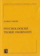 kniha Psychologické teorie osobnosti, Karolinum  2007