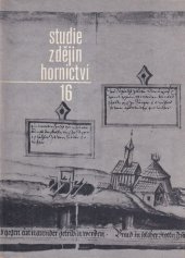 kniha Studie z dějin hornictví 16, Národní technické museum 1985