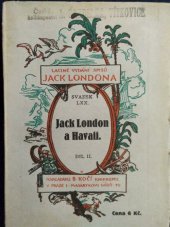 kniha Jack London a Havaii, B. Kočí 1925