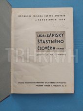kniha Zápisky šťastného člověka, Ústřední svaz československých družstev 1938