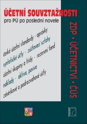 kniha Účetní souvztažnosti pro PÚ po poslední novele ZDP, účetnictví, ČÚS, Poradce 2020