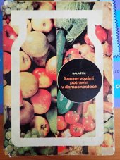 kniha Konzervování potravin v domácnostech, SZN 1972