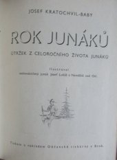 kniha Rok junáků útržek z celoročního života junáků, Občanská tiskárna 1939