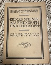 kniha Rudolf Steiner als Philosoph und Theosoph, Der Kommende Tag 1920