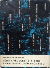 kniha Dějiny vědeckého řízení v kapitalistickém průmyslu (vybrané kapitoly), Svoboda 1967