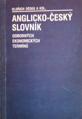 kniha Anglicko-český slovník odborných ekonomických termínů, Ekonomický ústav ČSAV v Academii 1990