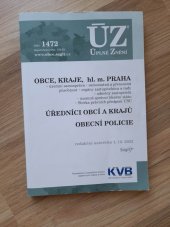 kniha ÚZ č. 1472 Obce, Kraje, hl. m. Praha - Úředníci obcí a krajů, Obecní policie, Sagit 2022