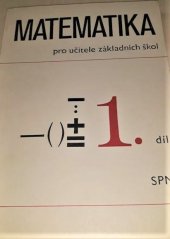 kniha Matematika pro učitele základních škol, SPN 1980