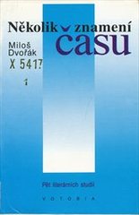 kniha Několik znamení času 5 lit. studií, Votobia 1993