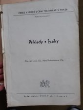 kniha Příklady z fyziky, ČVUT 1980
