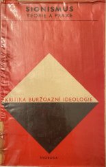 kniha Sionismus Teorie a praxe, Svoboda 1974