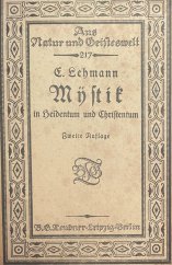 kniha Mystik im Heidentum und Christentum, Berlín 1918