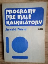 kniha Programy pre malé kalkulátory, Alfa 1985