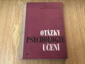 kniha Otázky psychologie učení Chápání pořádacích a syntaktických vztahů u dětí : Příručka pro studium psychologie a učitelství, SPN 1966