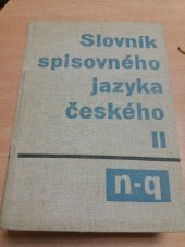 kniha Slovník spisovného jazyka českého II. - n-q, Československá akademie věd 1964