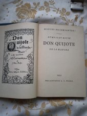kniha Důmyslný rytíř Don Quijote de la Mancha. Kniha 1., Melantrich 1931