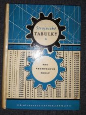 kniha Strojnické tabulky pro průmyslové školy, SPN Praha 1959