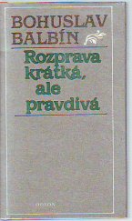 kniha Rozprava krátká, ale pravdivá, Odeon 1988