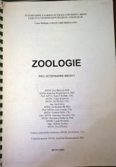 kniha Zoologie pro veterinární mediky, Veterinární a farmaceutická univerzita 2004