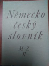 kniha Německo-český slovník. [Díl] 2, - M-Z, SPN 1993