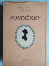 kniha Pomněnky [povídky, SNDK 1958