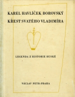 kniha Křest svatého Vladimíra Legenda z historie ruské, Václav Petr 1930