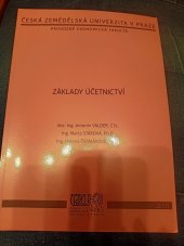 kniha Základy účetnictví, Česká zemědělská univerzita 2016