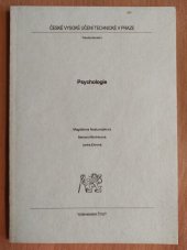 kniha Psychologie, ČVUT 1995