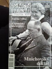 kniha Přísně tajné literatura faktu : číslo 5/2003, Pražská vydavatelská společnost 2003