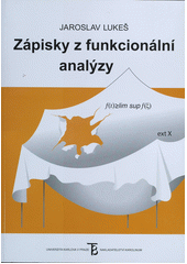 kniha Zápisky z funkcionální analýzy, Karolinum  2012