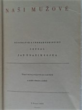 kniha Naši mužové biografie a charakteristiky, Melantrich 1953