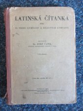kniha Latinská čítanka pro VI. třídu gymnasií a reálných gymnasií, Profesorské nakladatelství a knihkupectví 1935