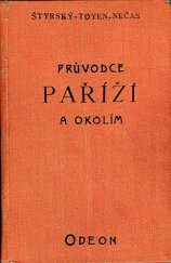 kniha Průvodce Paříží a okolím, Jan Fromek 1927