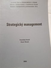 kniha Strategický management, Oeconomica 2003