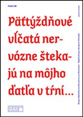 kniha Fonts, Slovart 2018