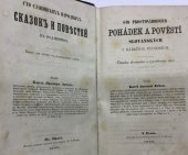 kniha Sto prostonárodních pohádek a pověstí slovanských v nářečích původních čítanka slovanská s vysvětlením slov, I.L. Kober 1865