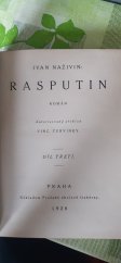 kniha Rasputin Díl třetí , Pražská akciová tiskárna 1928